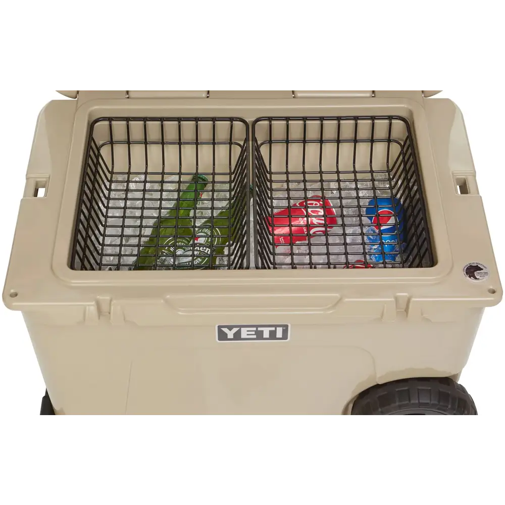 2-Pack Cooler Basket for YETI Tundra Haul Double Cooler Rack for Double Storage Dry-Goods Basket for YETI Wheeled