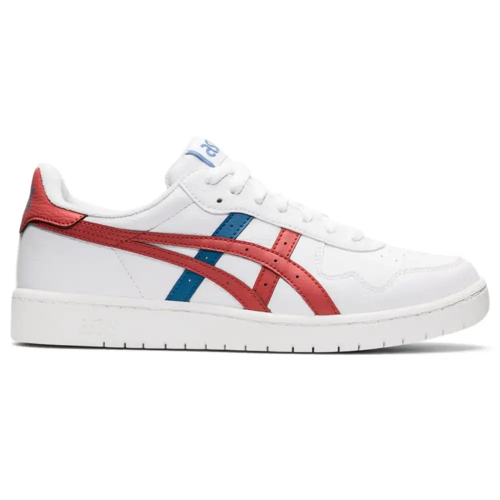 ASICS Mens Japan S Sportstyle Shoes 7 White/RED Brick - White/Red Brick / 7