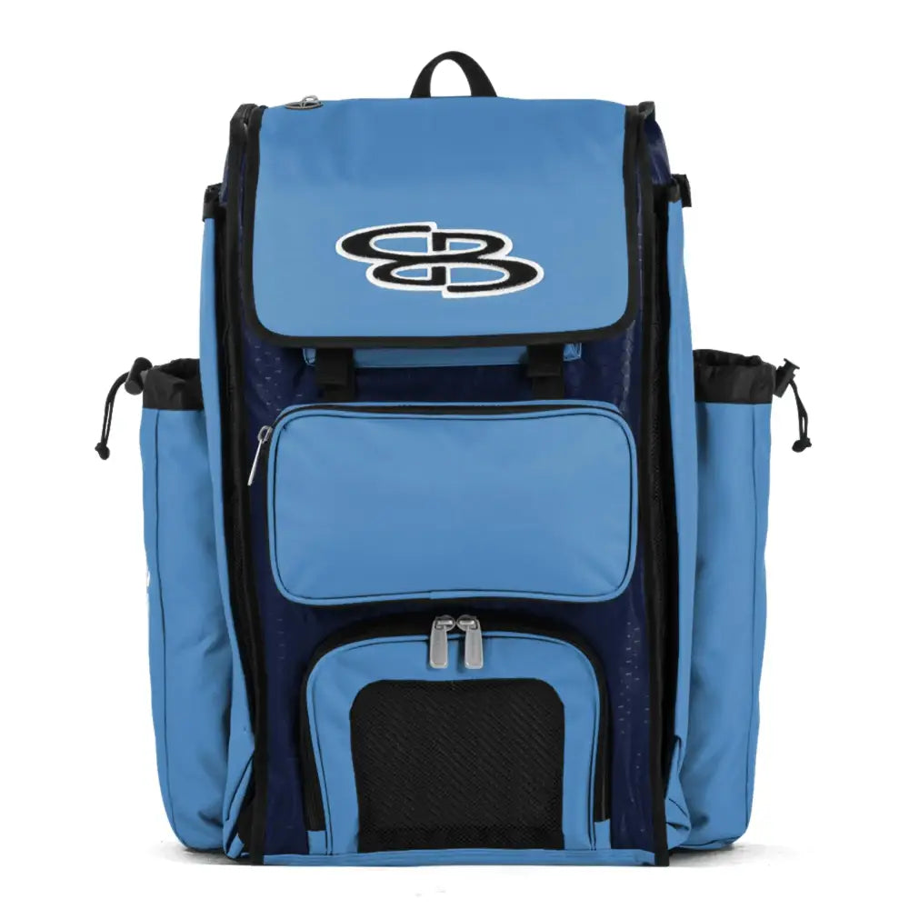 Boombah Catchers Superpack Bat Bag - BM-9024C23 Navy/Columbia - Holds 4 Bats - Backpack Version (no Wheels)
