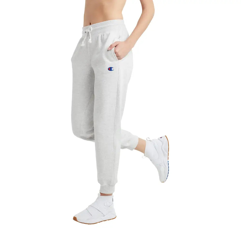 Champion Reverse Weave Heavyweight Fleece Joggers for Women 29’’ Gfs Silver Grey C Logo Large - Gfs Silver Grey C Logo