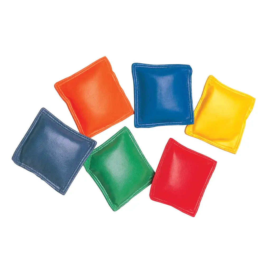 Champion Sports MBB3 Bean Bag (Pack of 12) 3-Inch Green/Orange/Purple/Royal Blue/Red/Yellow - 3’’ Square