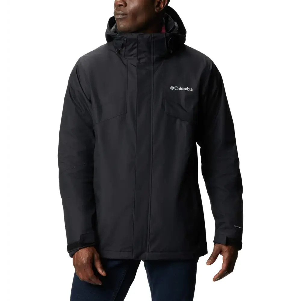 Columbia Mens Bugaboo II Fleece Interchange Jacket Black/Red 4X Big - Black/Red / 4X