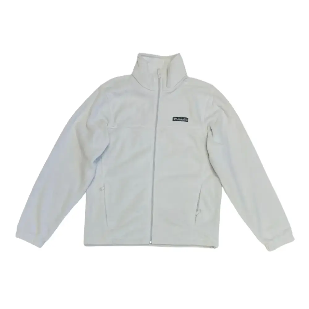 Columbia Mens Granite Mountain Full Zip Fleece Jacket (S White smoke) - White Smoke / Small