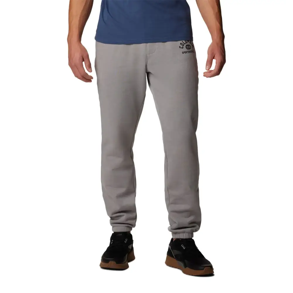 Columbia Mens Trek Jogger Columbia Grey Heather/College Life Mini Small - Columbia Grey Heather, College Life Mini