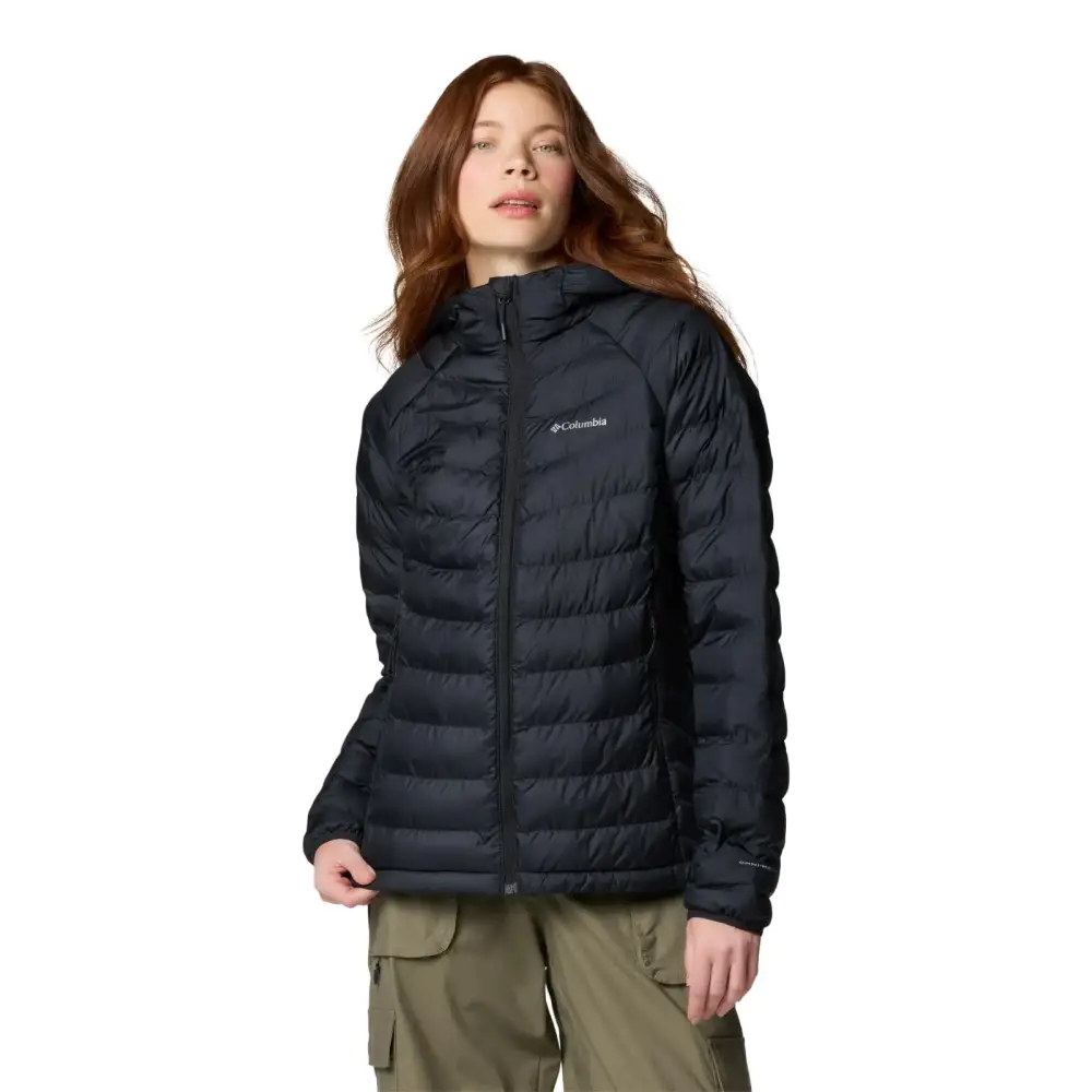 Columbia Womens Powder Lite II Hooded Jacket Black Small - Black / Small