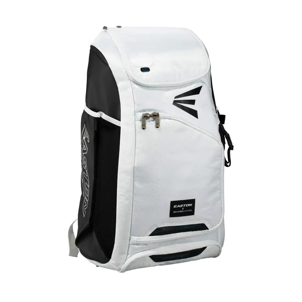 EASTON JEN SCHRO Edition Softball Catchers Bat and Equipment Backpack | 2021 | White | Female Inspiration Lining