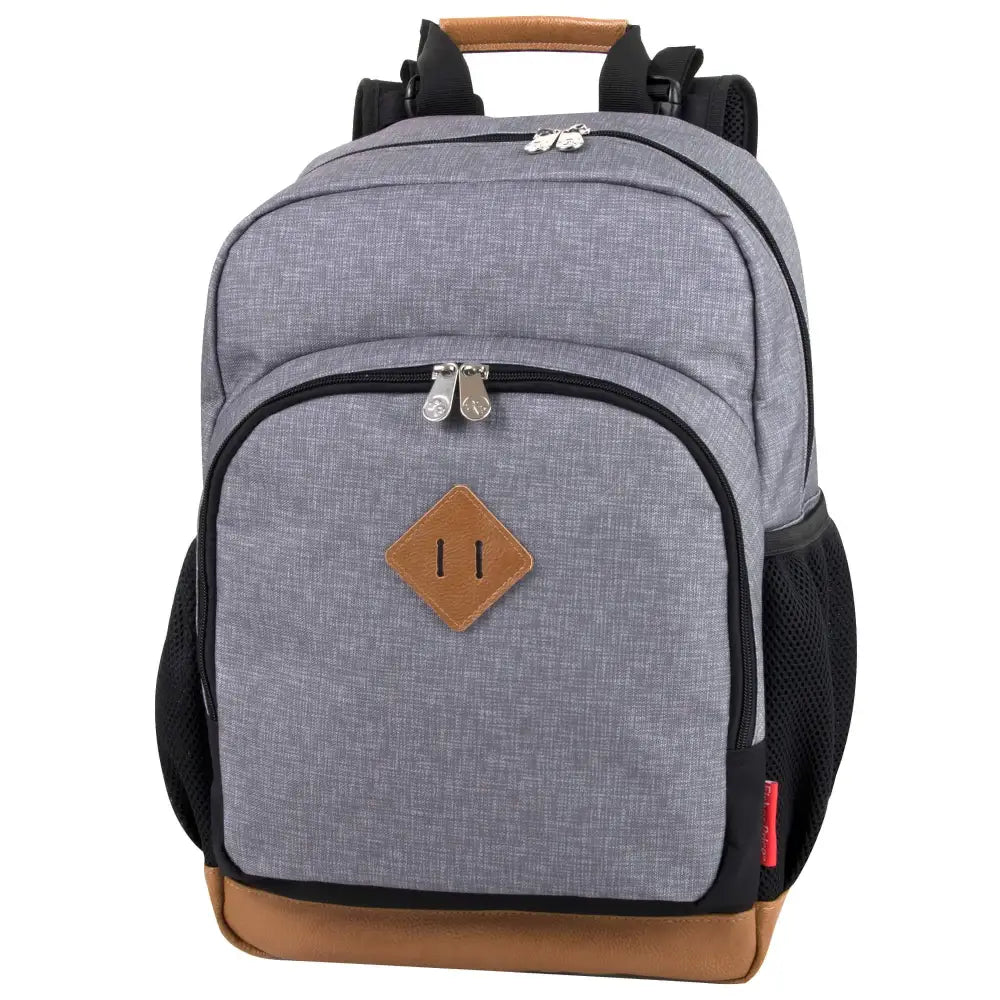 Fisher-Price Fastfinder Multipocket Grey Diaper Bag Backpack with Changing Pad and Stroller Straps (Grey) - n/a