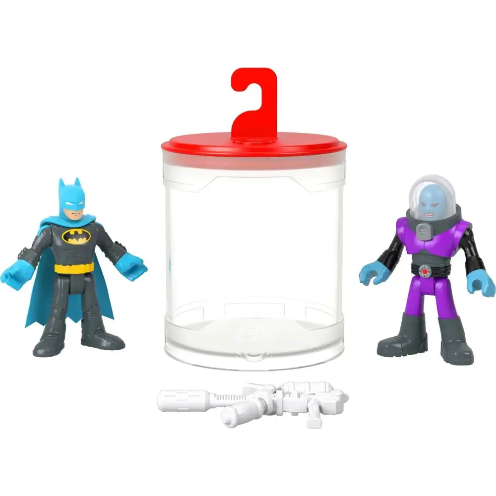 Fisher-Price Imaginext DC Super Friends Batman Toys Color Changers Figure Set Batman & Mr. Freeze for Preschool Kids