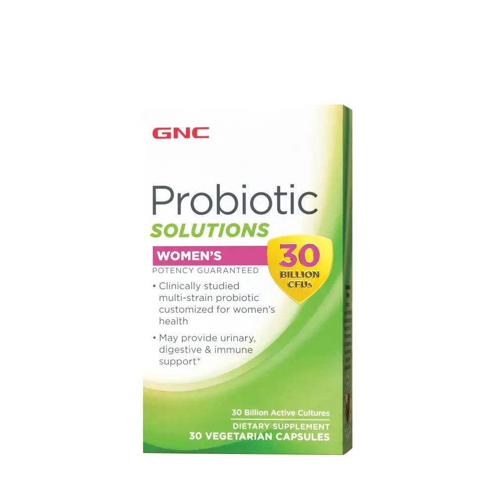 GNC Probiotic Solutions Womens with 30 Billion CFUs | Clinically Studied Multi-Strain for Women Supports Digestive