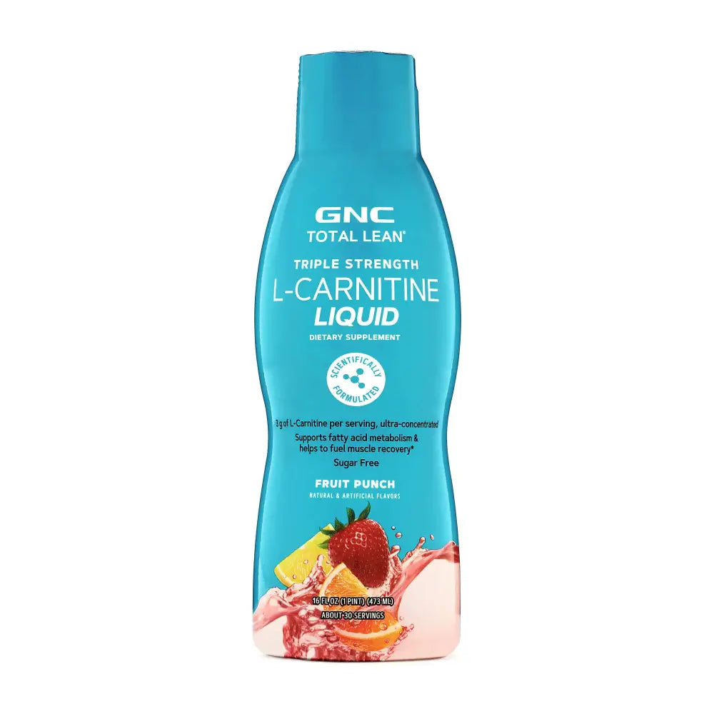 GNC Total Lean Triple Strength L-Carnitine Liquid | Supports Fatty Acid Metabolism and Helps to Fuel Muscle Recovery