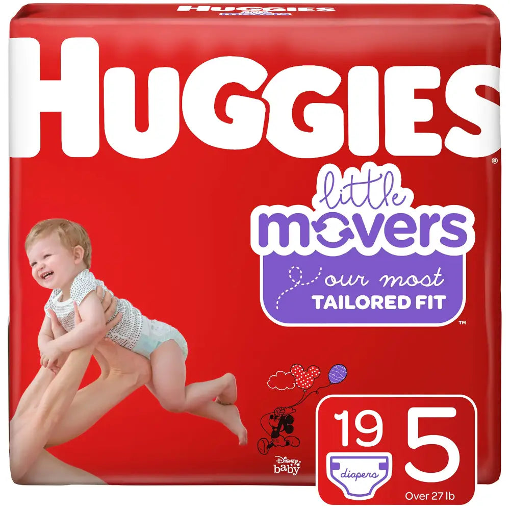 Huggies Little Movers Diapers Step 5 (27+ lb.) 19 Ct Jumbo Pack (Packaging May Vary) - n/a