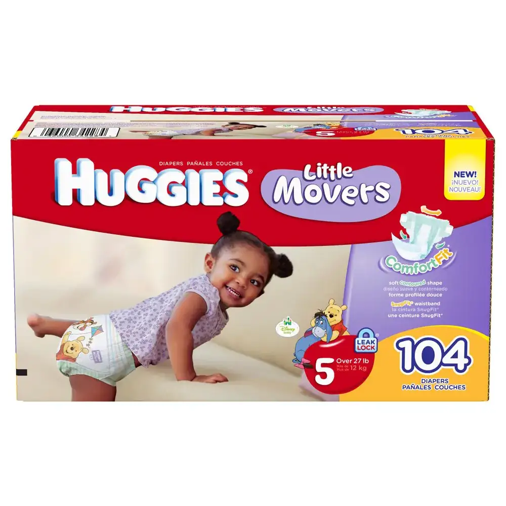 Huggies Little Movers Step 5 Giant Pack 104 Count - n/a