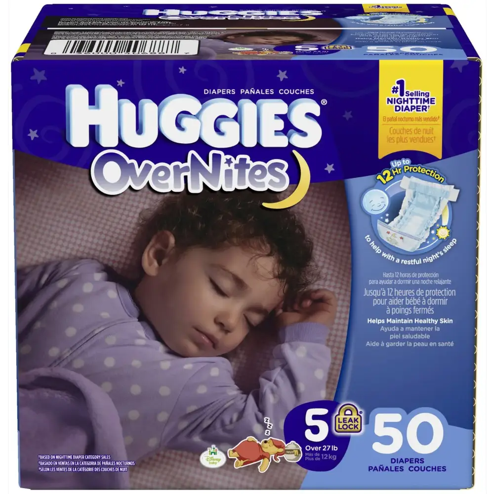 Huggies Overnites Diapers Size 5 50 Count - n/a