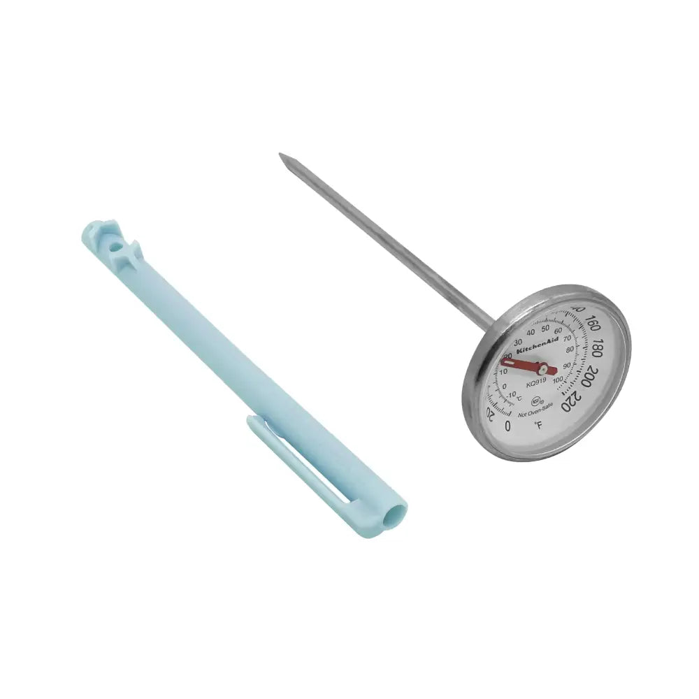 KitchenAid KQ919MW Analog Instant Read Food and Meat Thermometer with 1.75-inch Dial Recalibration Feature Mineral