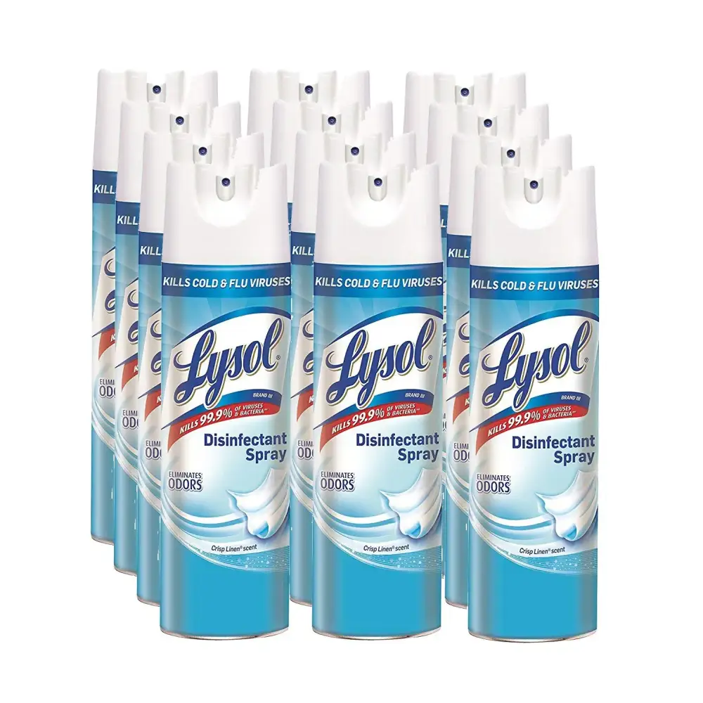Lysol Disinfectant Spray Crisp Linen 228oz (12X19oz) - n/a