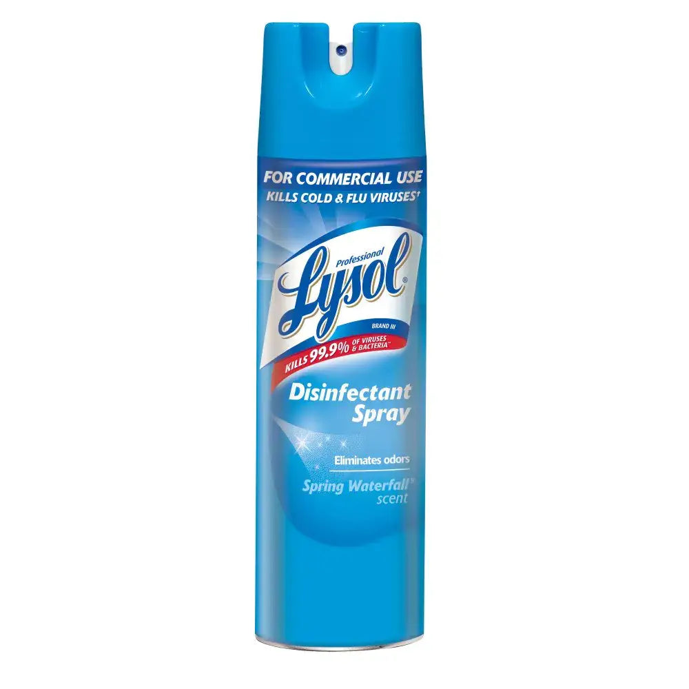 Lysol Professional Disinfectant Spray Spring Waterfall 19 Ounce (Pack of 12) - Spring Waterfall