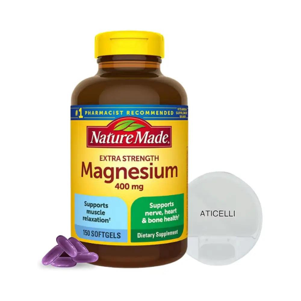 Nature Made Magnesium 400mg Oxide Extra Strength 150 softgels 150 Supply Days | Supports Nerve Bone and Heart Health