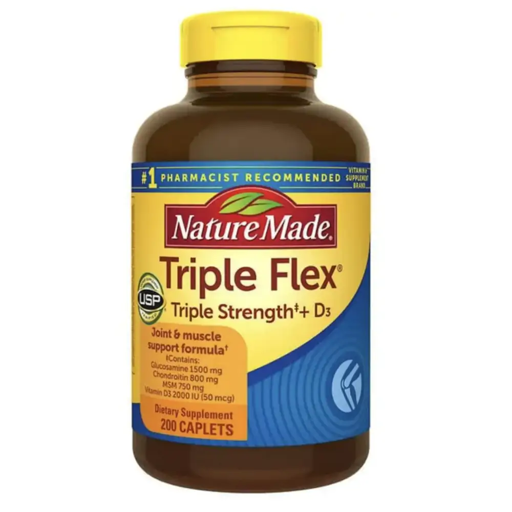 Nature Made TripleFlex Triple Strength Caplets (200) - Unflavored / 200 Count (Pack of 1)