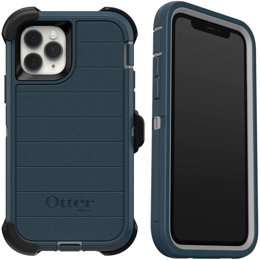 OtterBox DEFENDER SERIES SCREENLESS EDITION Case for iPhone 11 Pro - GONE FISHIN (WET WEATHER/MAJOLICA BLUE) - Majolica