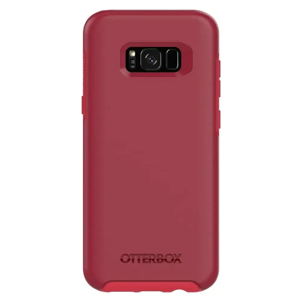 OtterBox Symmetry Series Slim Case for Samsung Galaxy S8 Plus (ONLY) Non-Retail Packaging - Rosso Corsa - Rosso Corsa