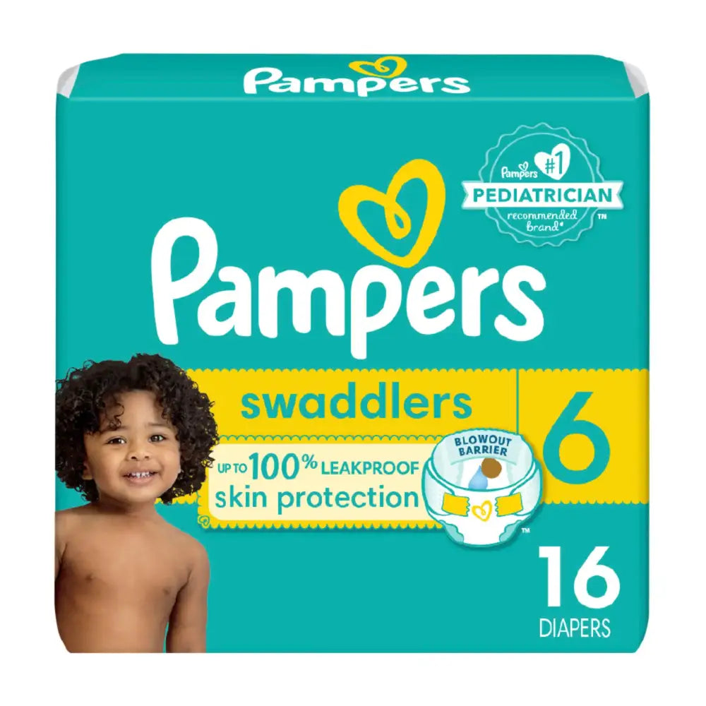 Pampers Swaddlers Diapers - Size 6 16 Count Ultra Soft Disposable Baby Diapers - 16 / Size 6