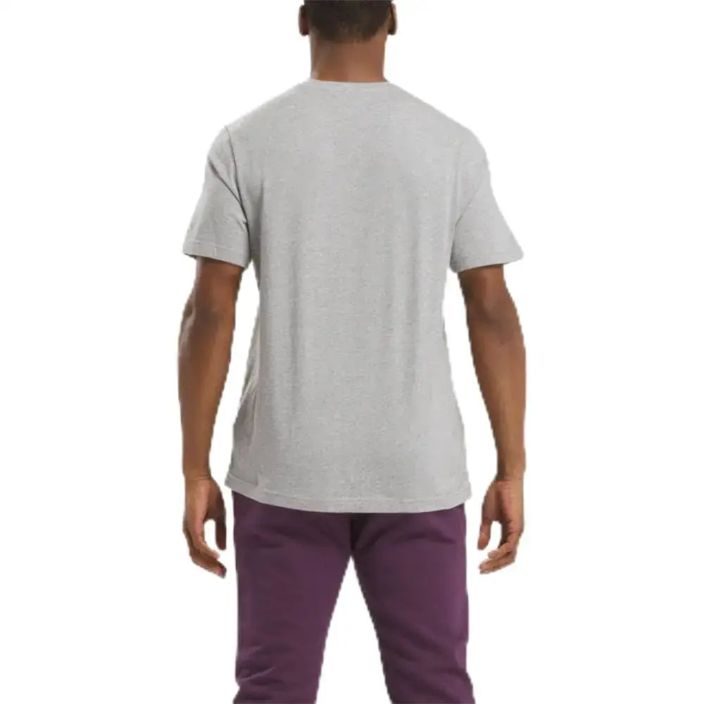 Reebok Mens Regular ID Energy Big Logo Tee Medium Heather Grey/Midnight Plum - Medium Heather Grey/Midnight Plum