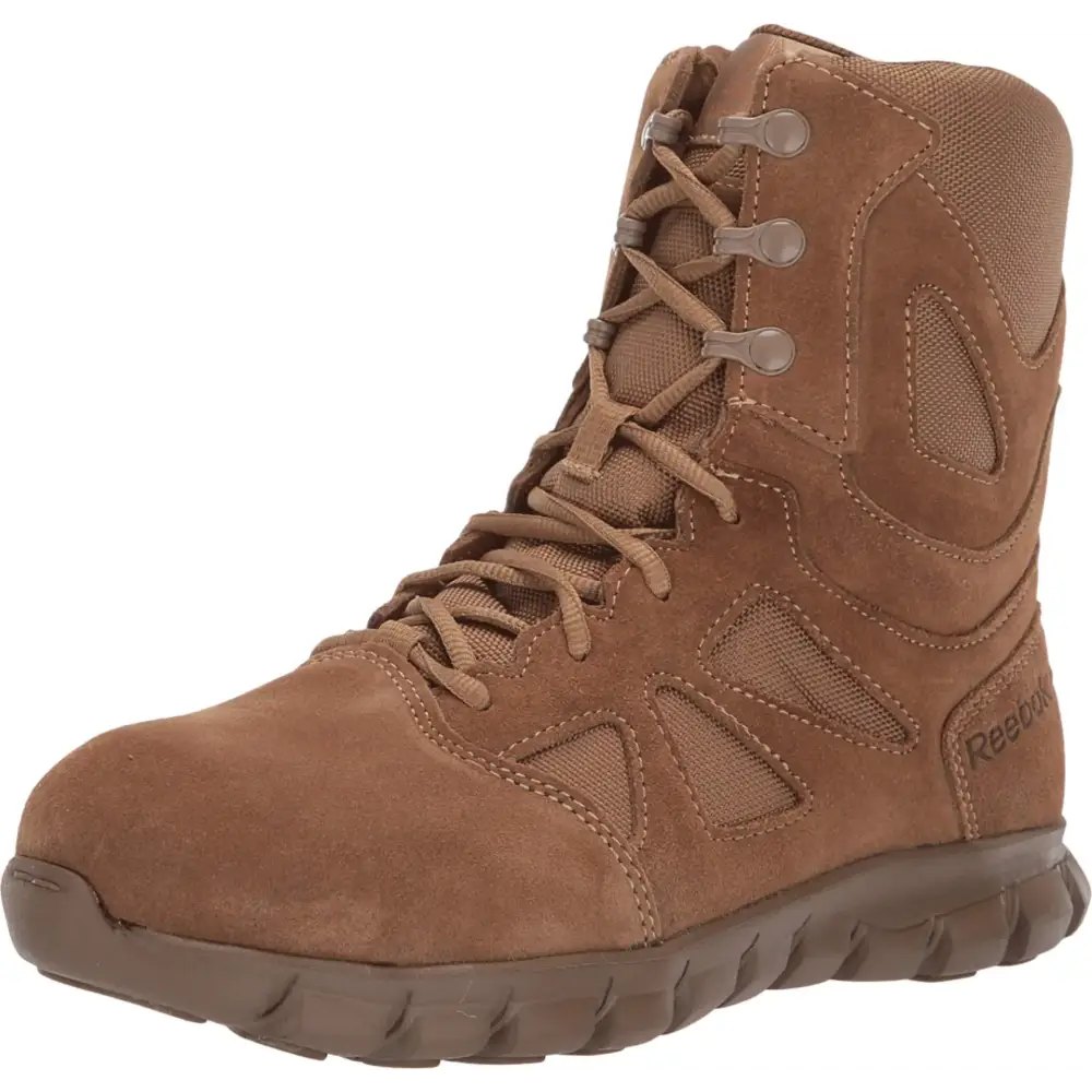 Reebok Work Mens RB8809 Sublite Cushion Composite Toe 8’’ Tactical Boot with Side Zipper Coyote Military 11 - Coyote