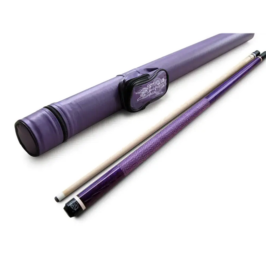 49% Off Sale - Champion ST Irish Wrap Purple Maple Pool Cue Black/White/Purple/No Case Champion Sport/Cuetec Glove