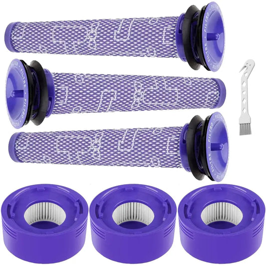 6 Pack Vacuum Filters Replacement Compatible with Dyson V8V7 Animal and V8 Absolute Cordless Vacuum Filter Replcament