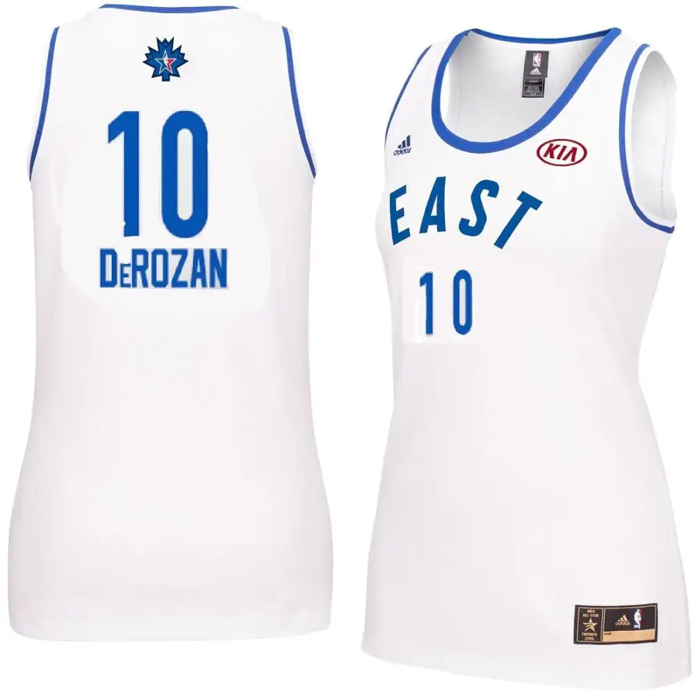 adidas DeMar DeRozan #10 Womens 2016 Toronto NBA All Star Game Jersey White (Medium) - White / Medium