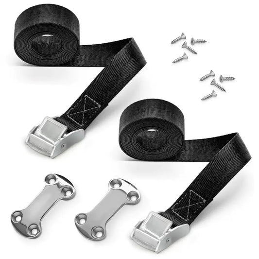 ALIENSX Cooler Tie Down Kit Cooler Tie Down Straps for RTIC YETI Coolers Cam Buckle Lashing Straps Secure to Boats