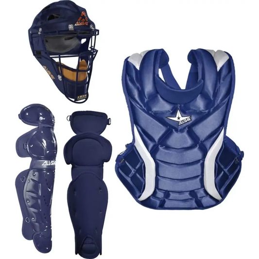 All-Star® Fastpitch / Softball Players Series Catching Equipment Kit Meets NOCSAE Standard - Ages 12 to 16 - Navy Blue