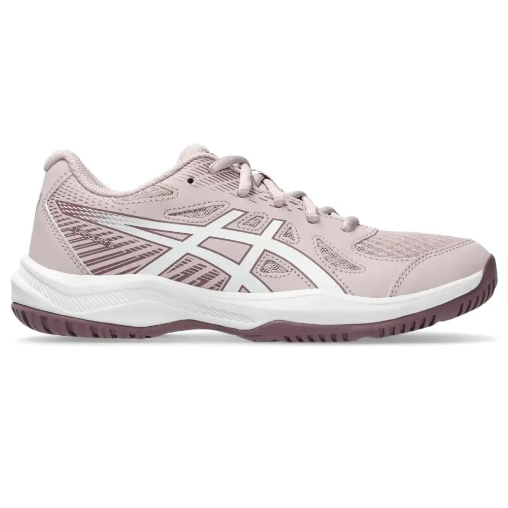 ASICS Kids Upcourt 6 Grade School Volleyball Shoes 6.5 Watershed Rose/White - Watershed Rose/White / 6.5 Big Kid