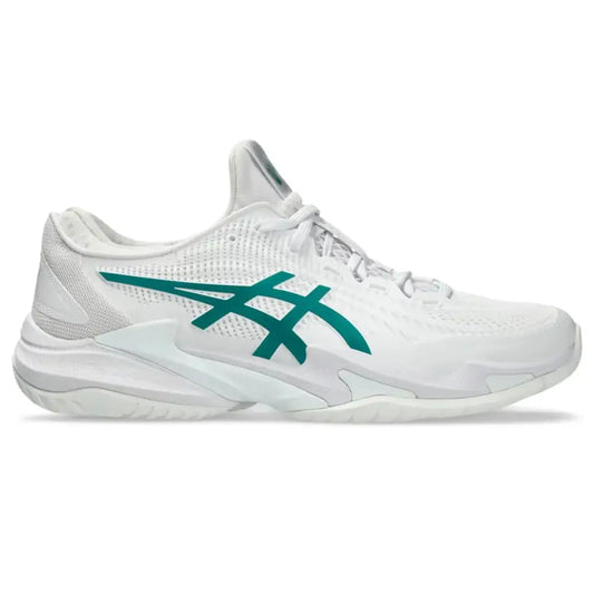 ASICS Mens Court FlyteFoam 3 Novak Tennis Shoes 15 White/Pitch Green - White/Pitch Green / 15