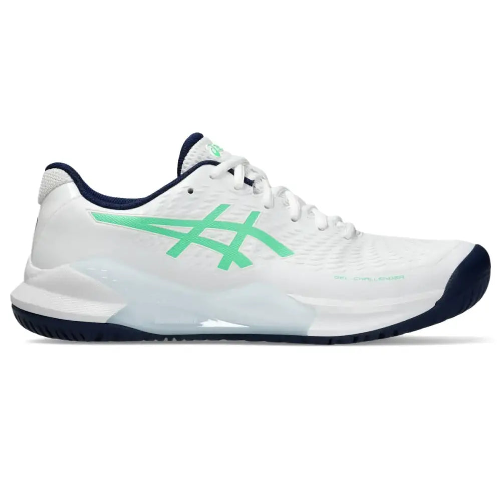 ASICS Mens Gel-Challenger 14 Tennis Shoes 6 White/New Leaf - White/New Leaf / 6