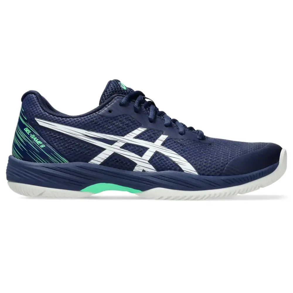 ASICS Mens Gel-Game 9 Tennis Shoes 14 Blue Expanse/White - Blue Expanse/White / 14