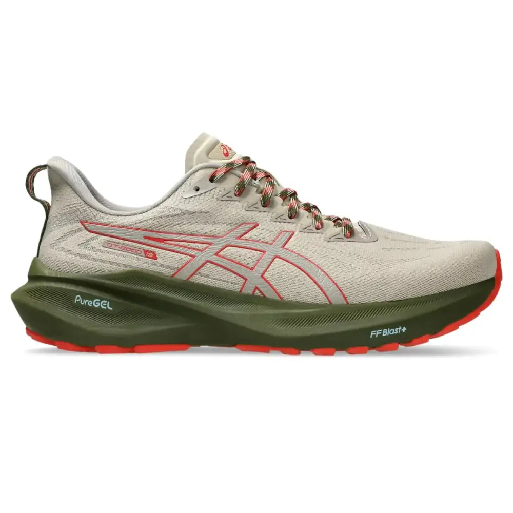 ASICS Mens GT-2000 13 Trail Running Shoes 10 Nature Bathing/RED Snapper - Nature Bathing/Red Snapper / 10
