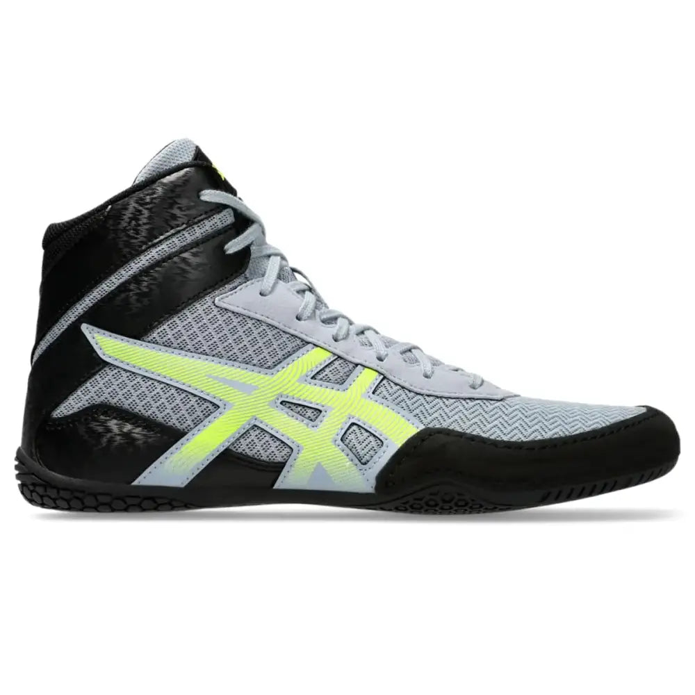 ASICS Mens MATCONTROL 3 Wrestling Shoes 11.5 Grey Blue/Safety Yellow - Grey Blue/Safety Yellow / 11.5