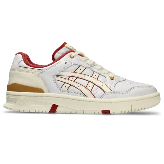 ASICS Unisex EX89 Sportstyle Shoe 11 White/Burnt RED - White/Burnt Red / 12.5 Wide Women/11 Men