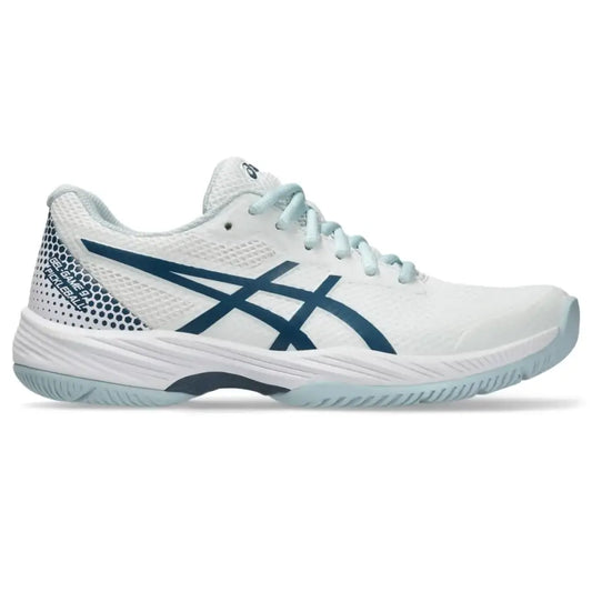 ASICS Womens Gel-Game 9 Pickleball Shoes 8 White/Vintage Indigo - White/Vintage Indigo / 8