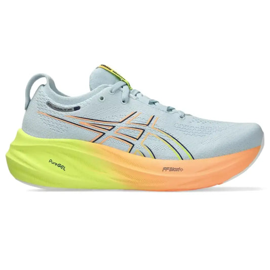 ASICS Womens Gel-Nimbus 26 Running Shoes 13 Cool Grey/Safety Yellow - Cool Grey/Safety Yellow / 13