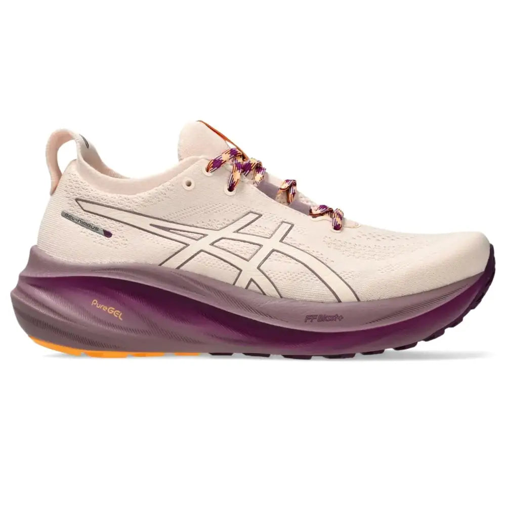 ASICS Womens Gel-Nimbus 26 Trail Running Shoes 11.5 Nature Bathing/Pearl Pink - Nature Bathing/Pearl Pink / 11.5