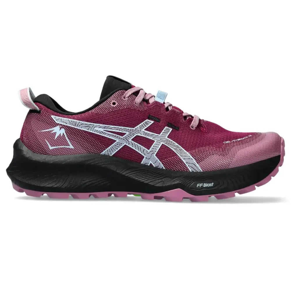 ASICS Womens Gel-Trabuco 12 Running Shoe 9 BlackBerry/Light Blue - Blackberry/Light Blue / 9