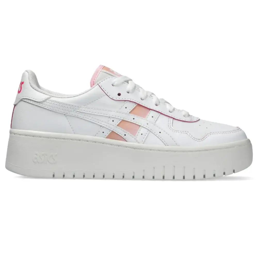 ASICS Womens Japan S PF Sportstyle Sneaker 8 White/Lotus Pink - White/Lotus Pink / 8