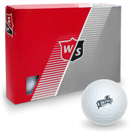 Augustana University Wilson Golf Balls 12 Pack Regulation Size Full Color Premium Golf Balls - Augustana University