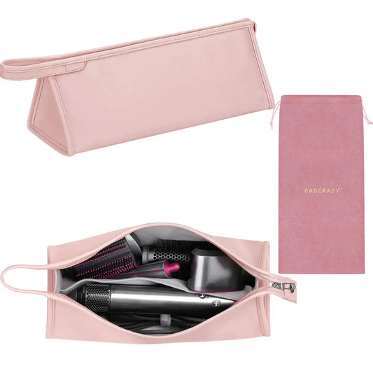 BAGCRAZY Pu Leather Travel Case Travel Case Compatible with Dyson Airwrap Styler Portable Waterproof Dyson Airwrap