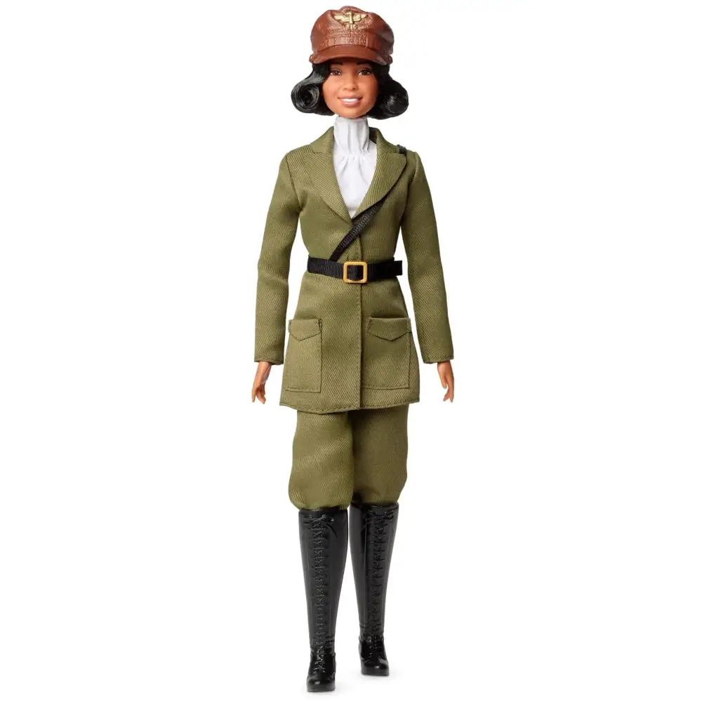 Barbie Inspiring Women Doll Bessie Coleman Collectible Dressed in Aviator Suit with Helmet and Goggles - n/a