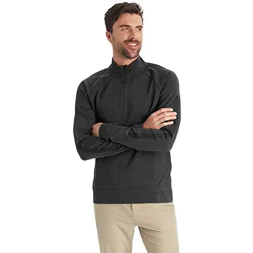 C9 Champion Mens Ponte 1/4 Zip Jacket Ebony Heather Medium - Ebony Heather / Medium