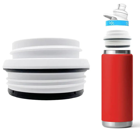 CAVEKEAP Water Bottle Adapter Designed for YETI Rambler to Cirkul with sealing rings BPA Free Plastic Food Grade