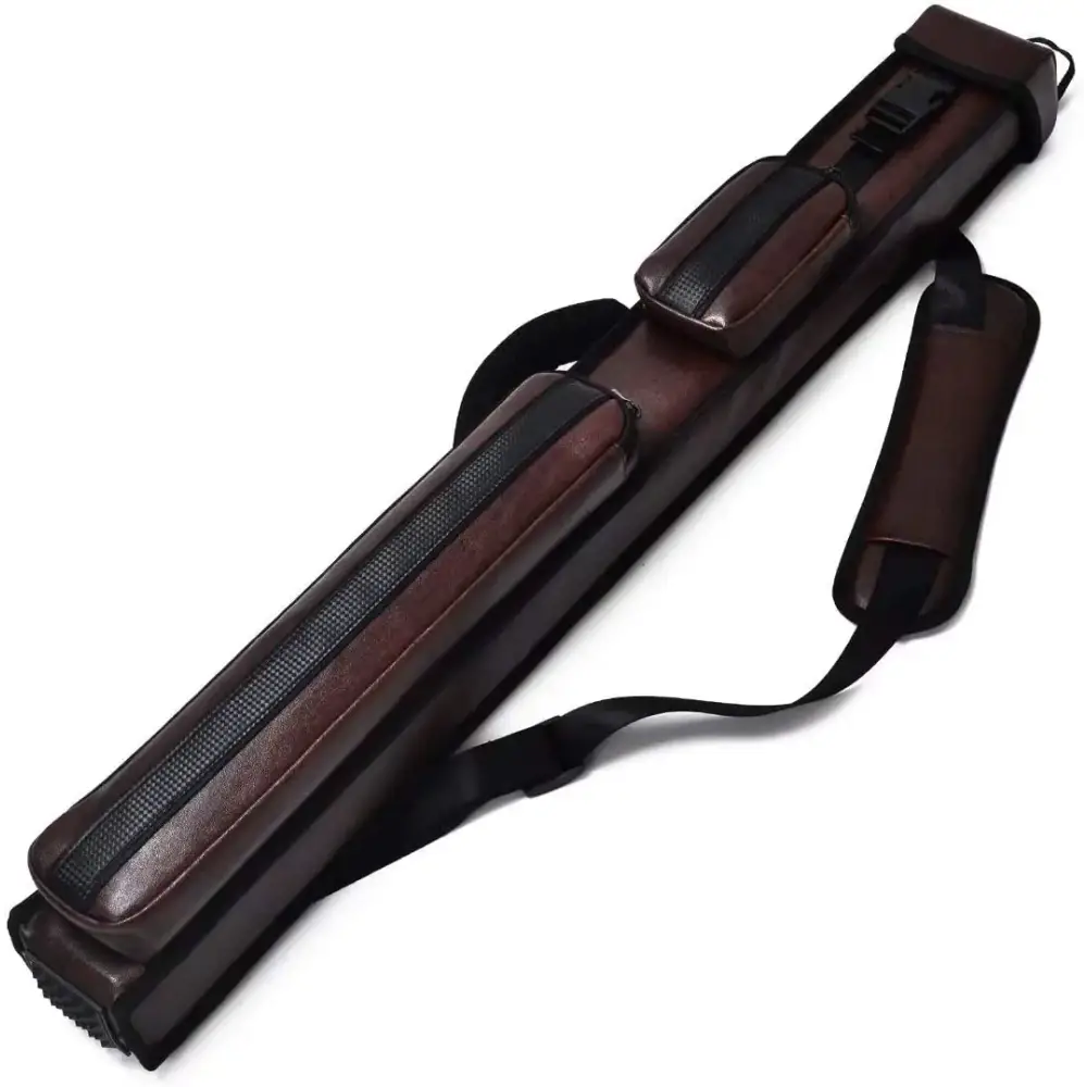 Champion 2X22X33X4 Nylon Billiard Pool Cue Stick Hard Case (Brown 3X4 Pool case) - Brown / 3X4 pool case